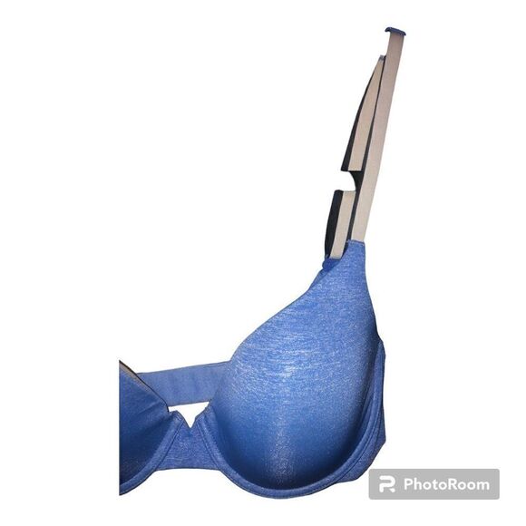 Victorias Secret Blue Balconette Bra 34C - Picture 2 of 3